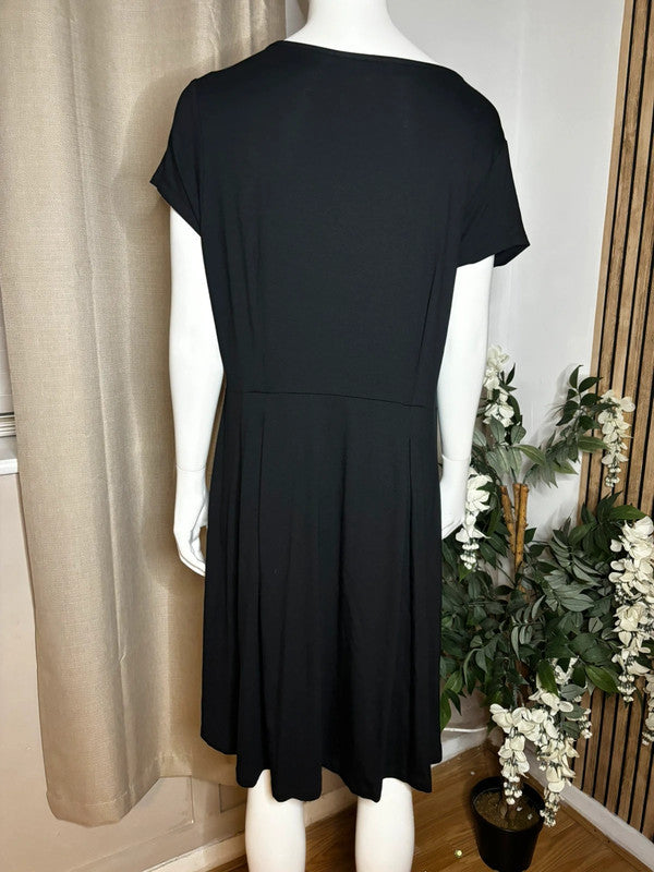 Black jersey dress