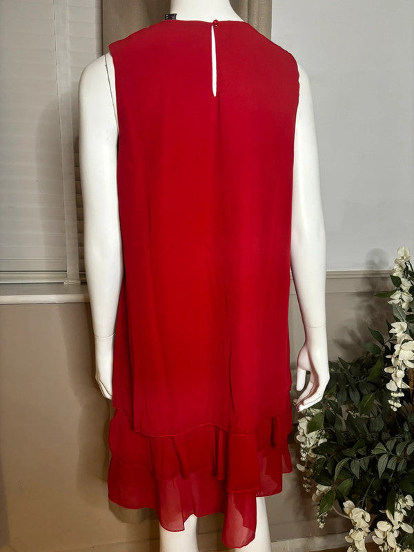 Red party dress