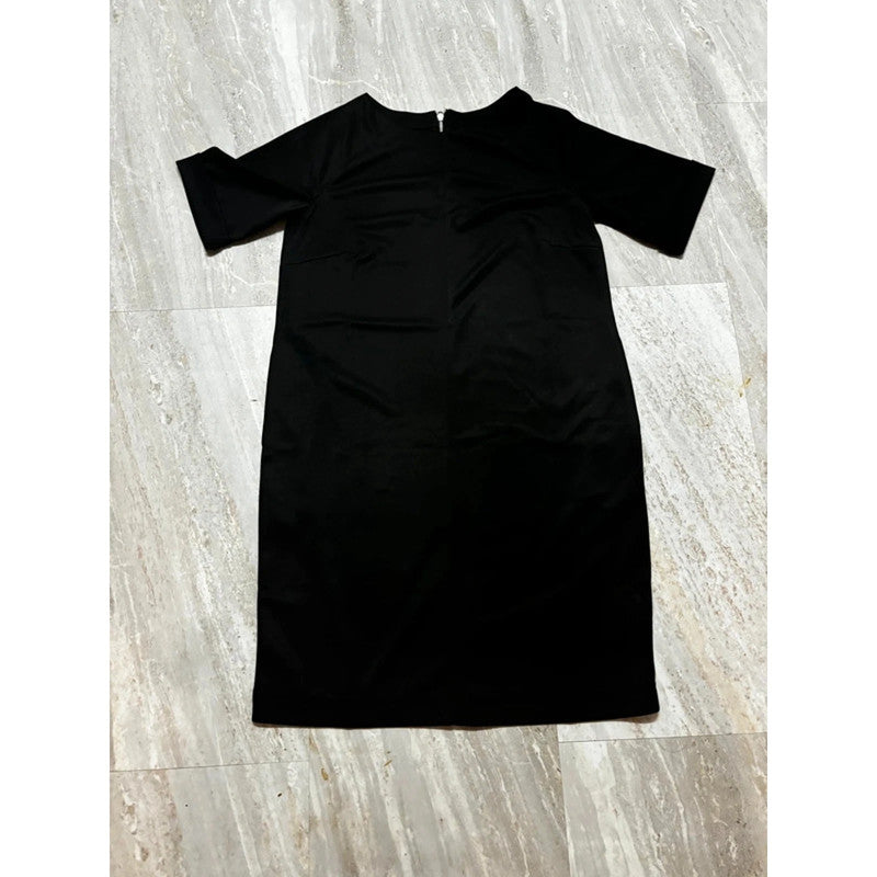 Black midi dress