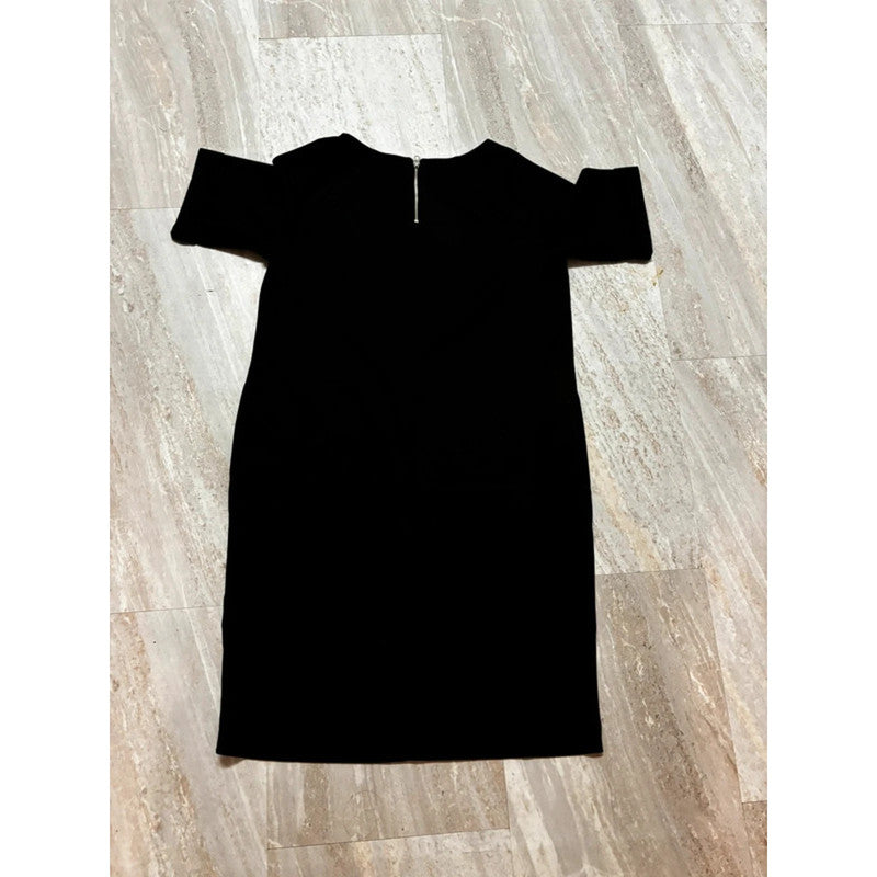 Black midi dress