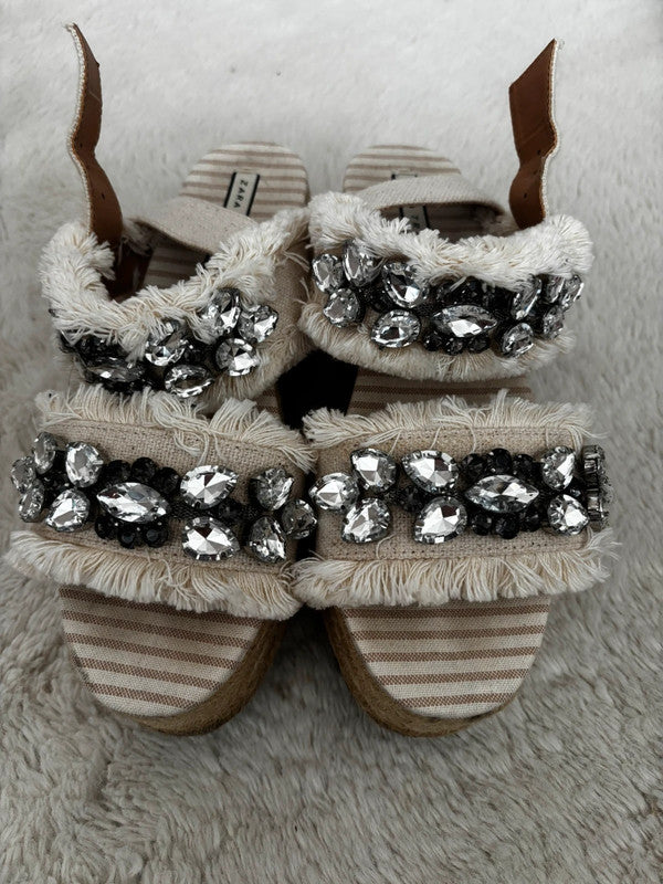 Zara platform sandals size 5