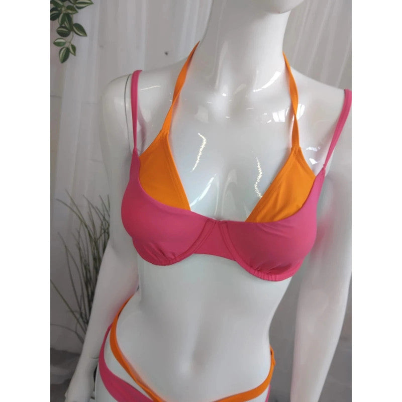 New Rainbow Bikini Set Size 12 (34B) RRP £35 Item 6064