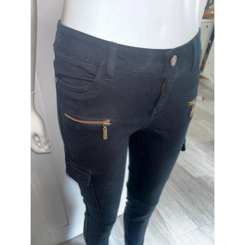 Black Skinny Jeans By Rainbow Size 8 RRP £38 Item 5444