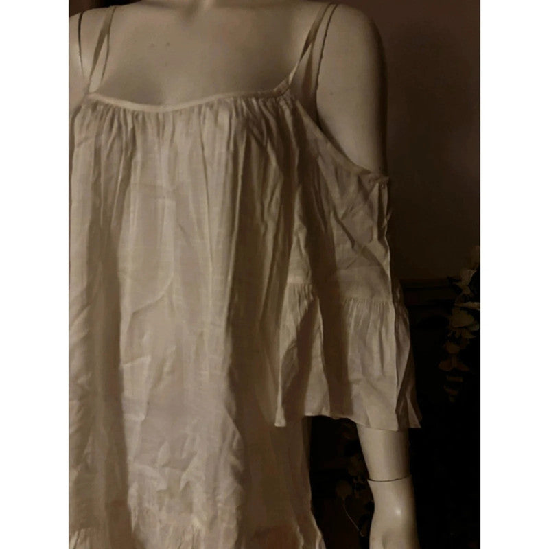 New Buffalo White Blouse With Tags Size 18 RRP £28