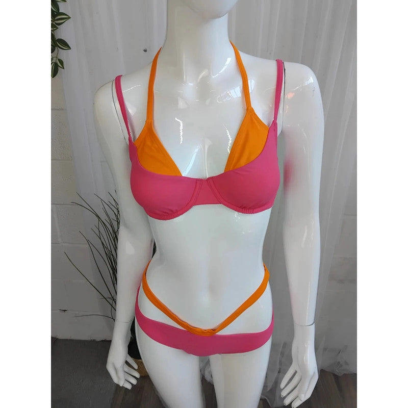 New Rainbow Bikini Set Size 12 (34B) Item 6129