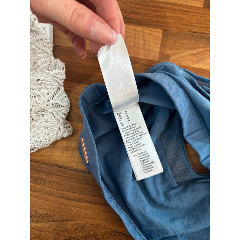 Blue Feel comfort Sports Bra Size 10 RRP £15 Item 5454