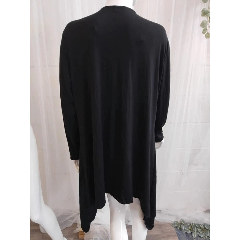 Black Waterfall Cardigan By Rainbow Size XL RRP £18 Item 5881