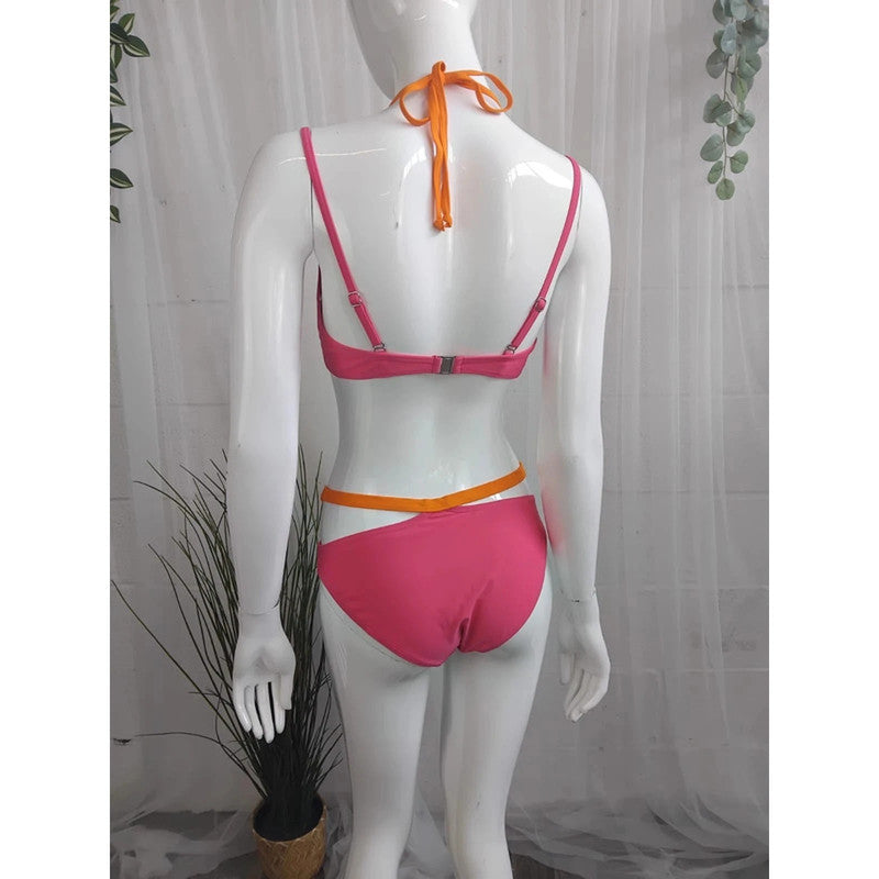 New Rainbow Bikini Set Size 12 (34B) RRP £35 Item 6064