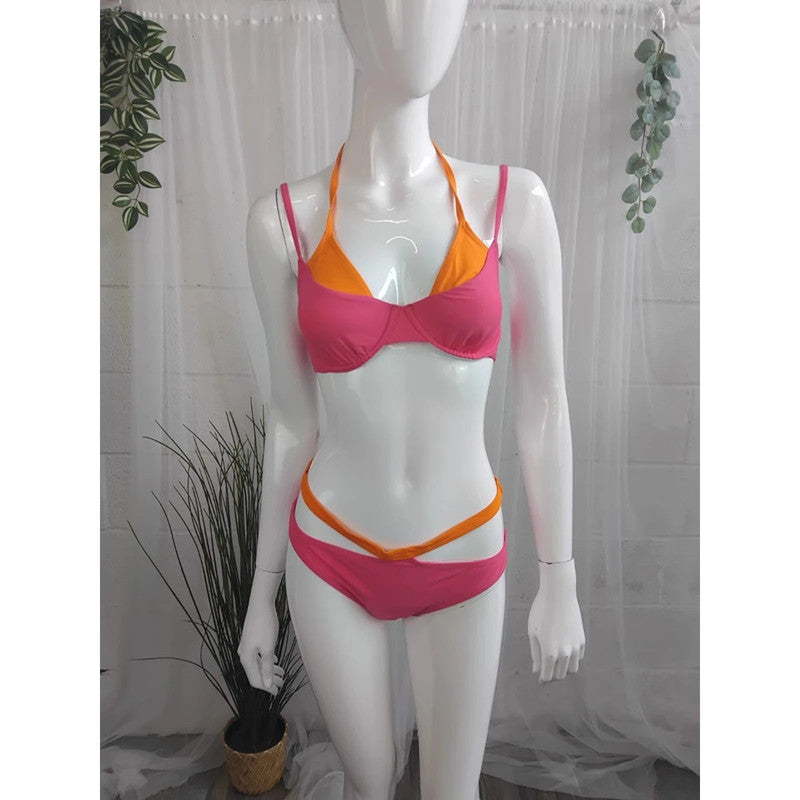 New Rainbow Bikini Set Size 12 (34B) RRP £35 Item 6064