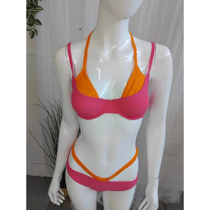 New Rainbow Bikini Set Size 12 (34B) Item 6129