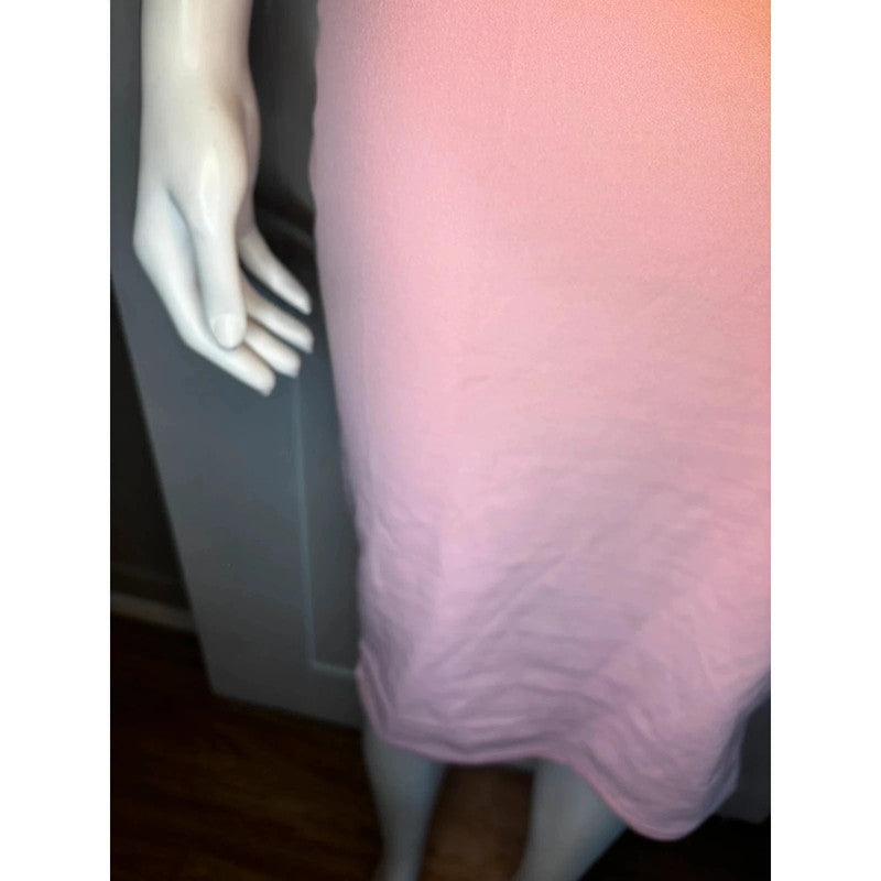 Brand New Pink Midi Dress By Boohoo Size 10