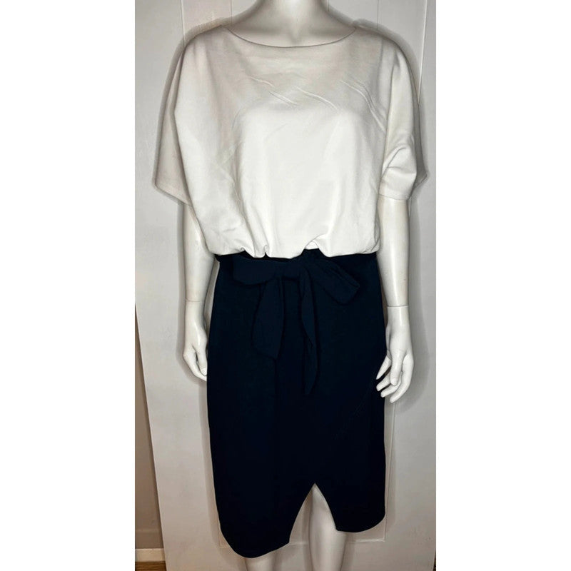 Bonprix Ivory Two Tone Dress Size L RRP £55