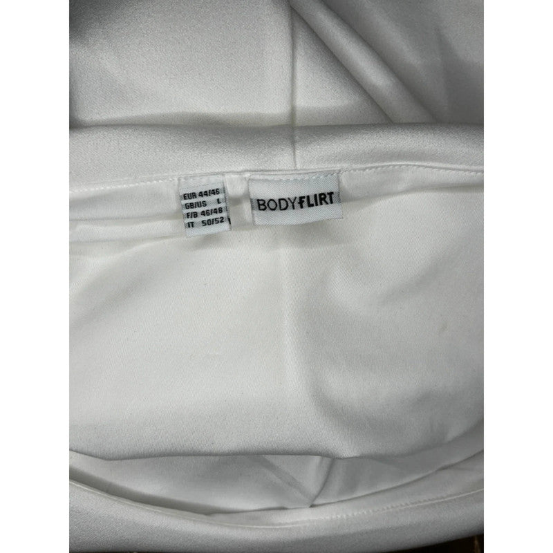 Bonprix Ivory Two Tone Dress Size L RRP £55