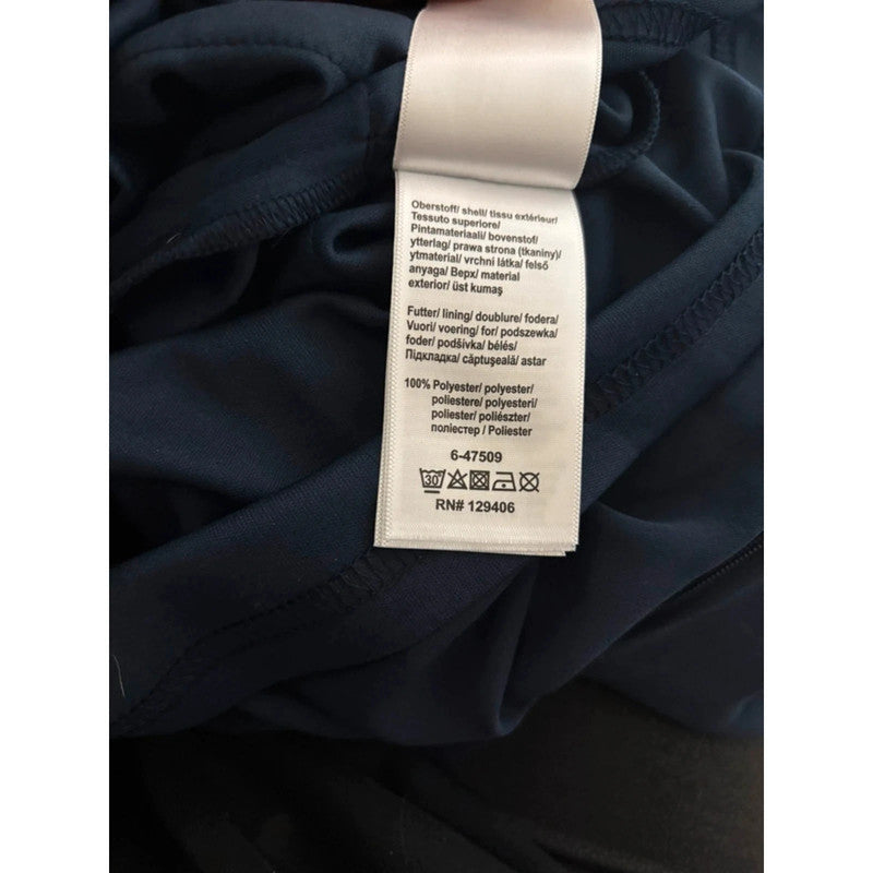 New Dark Blue Chiffon Dress Bonprix Size 14 RRP £35