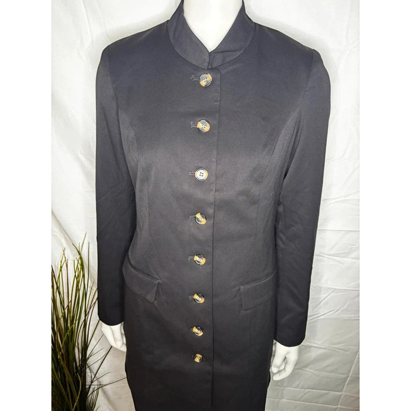 Bonprix Black Frock Coat Size 12 RRP £59