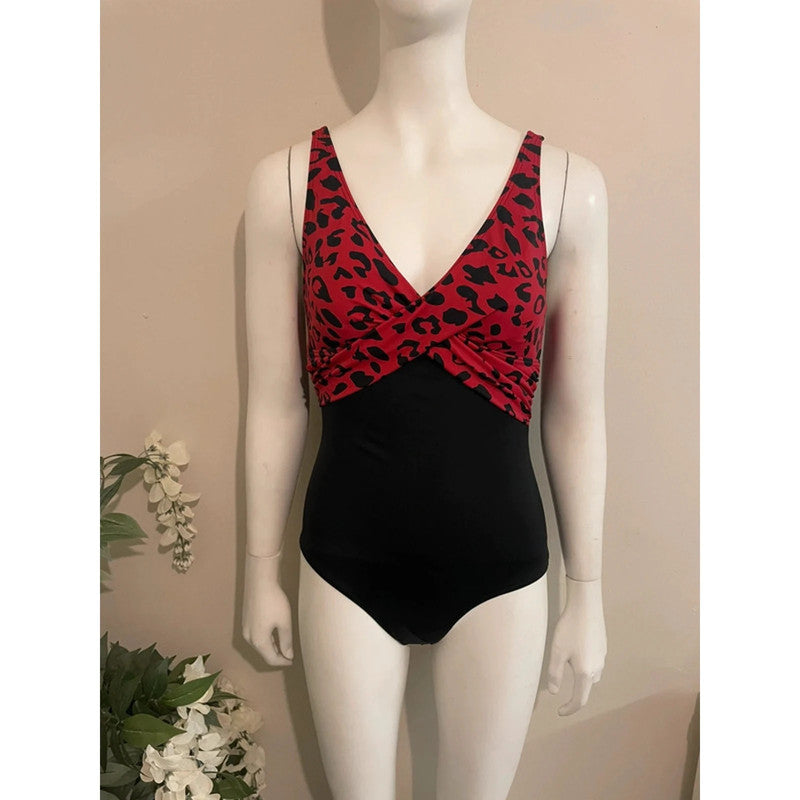 Bonprix Red Swimsuit With Hygiene Strip Size 12 RRP £45
