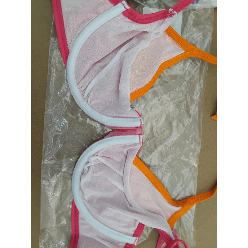 New Rainbow Bikini Set Size 12 (34B) Item 6129