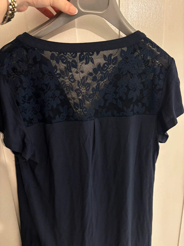 Blue top lace detail