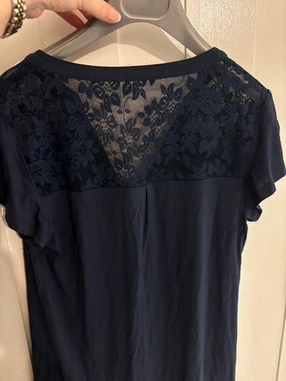 Blue top lace detail