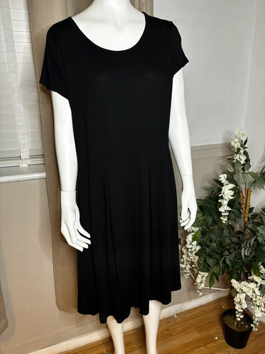 Black jersey dress