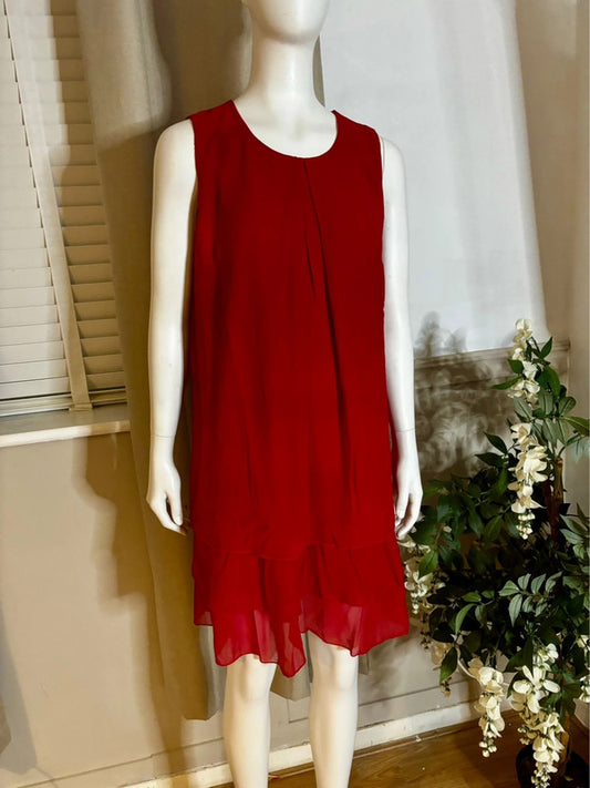 Red party dress