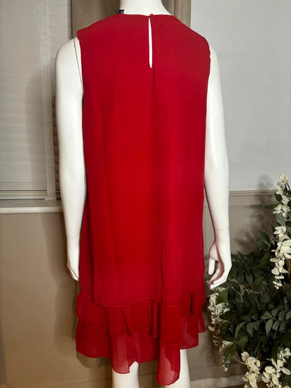 Red party dress