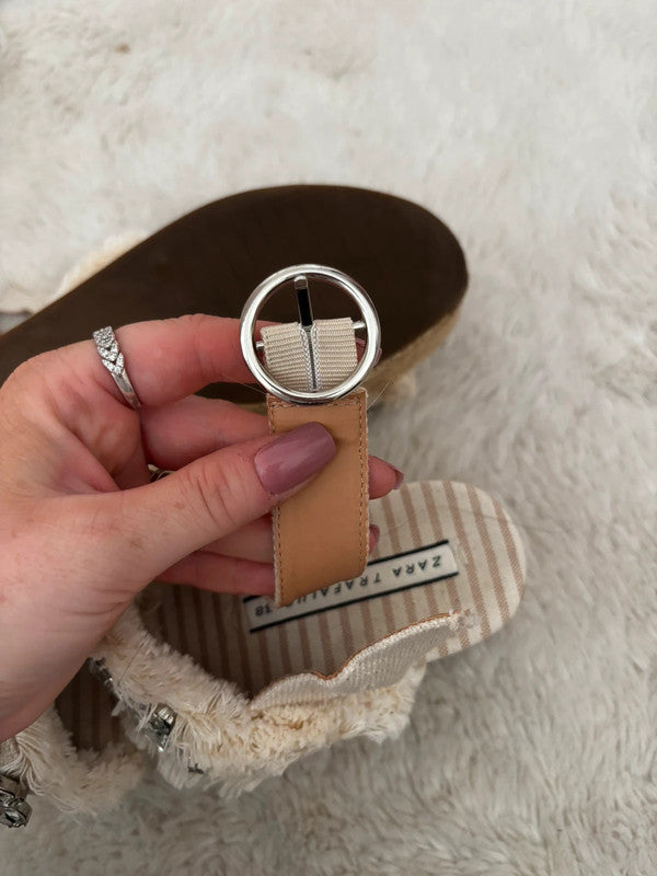 Zara platform sandals size 5