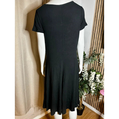 Black Twist Front Dress By Bodyflirt Size M