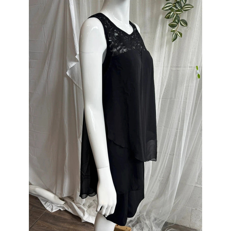 Black Bodyflirt Mid Length Dress Size M RRP £38 Item 5695