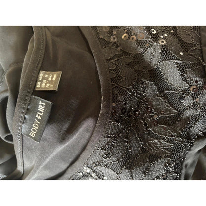 Black Bodyflirt Mid Length Dress Size M RRP £38 Item 5695