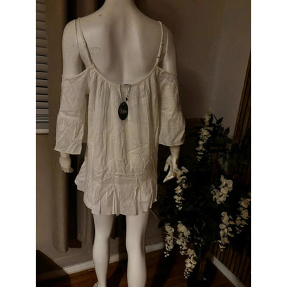 New Buffalo White Blouse With Tags Size 18 RRP £28