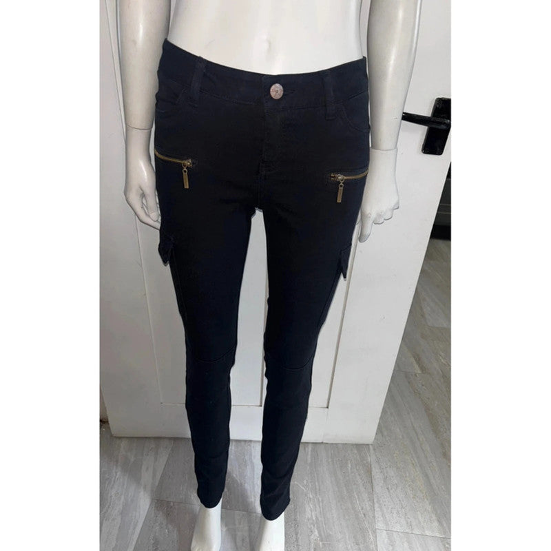 Black Skinny Jeans By Rainbow Size 8 RRP £38 Item 5444