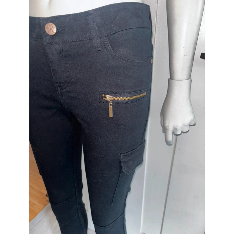 Black Skinny Jeans By Rainbow Size 8 RRP £38 Item 5444