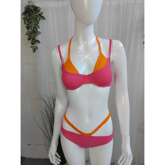 New Rainbow Bikini Set Size 12 (34B) Item 6129