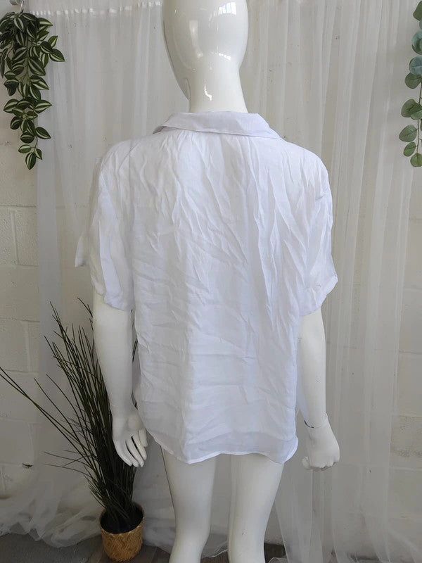 Vivance White Blouse Size 20 RRP £28 Item 6193