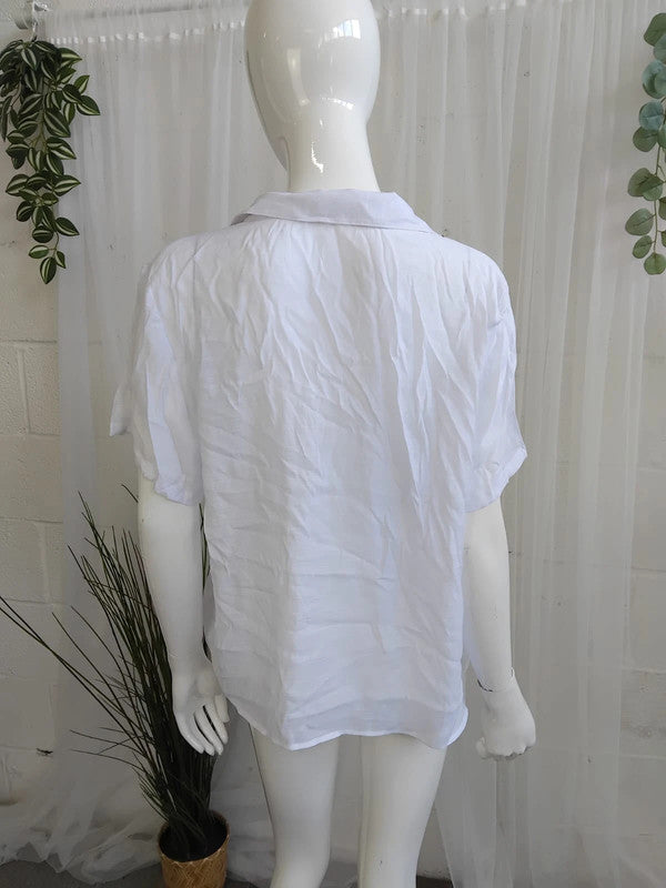 Vivance White Blouse Size 20 RRP £28 Item 6193