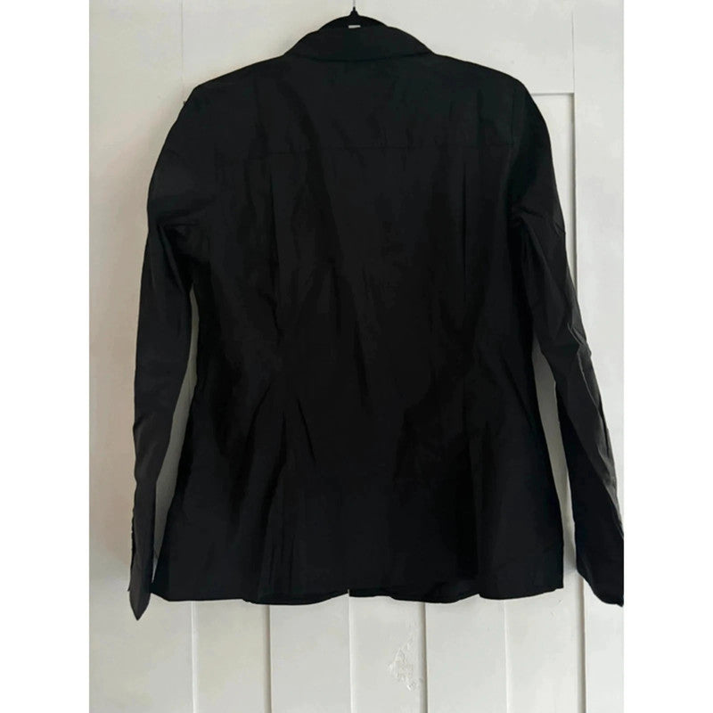 Bonprix Black Stretch Blouse Size 16 RRP £22