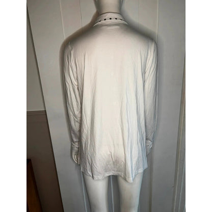 White Studded Blouse By Bonprix Size M RRP £30
