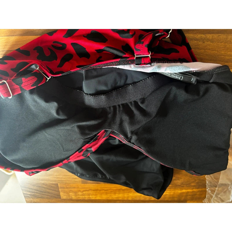 Bonprix Red Print Swimsuit Size 12 RRP £38
