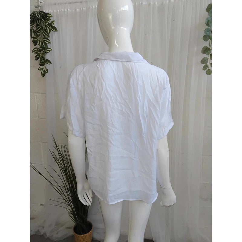 Vivance White Blouse Size 20 RRP £28 Item 6193