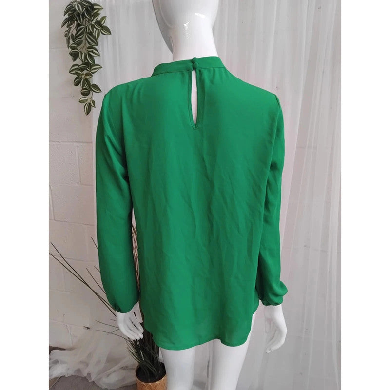 Aniston Casual Green Blouse Size 10 RRP £35 Item 6180