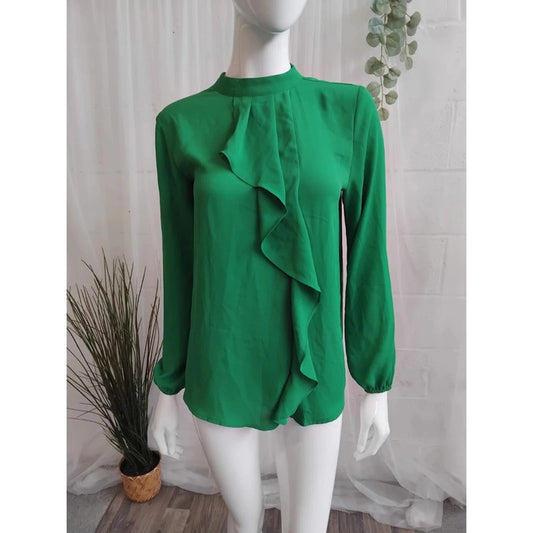 Aniston Casual Green Blouse Size 10 RRP £35 Item 6180
