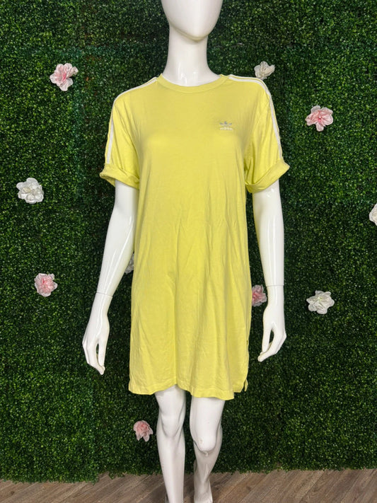 Adidas Bright Green T Shirt Dress Size 12 Item 6234