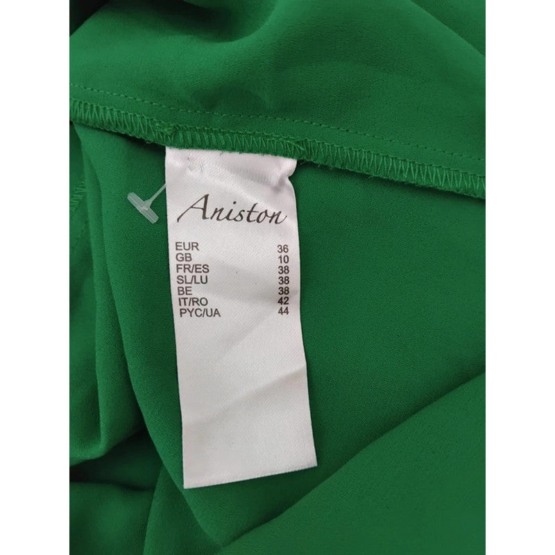 Aniston Casual Green Blouse Size 10 RRP £35 Item 6180
