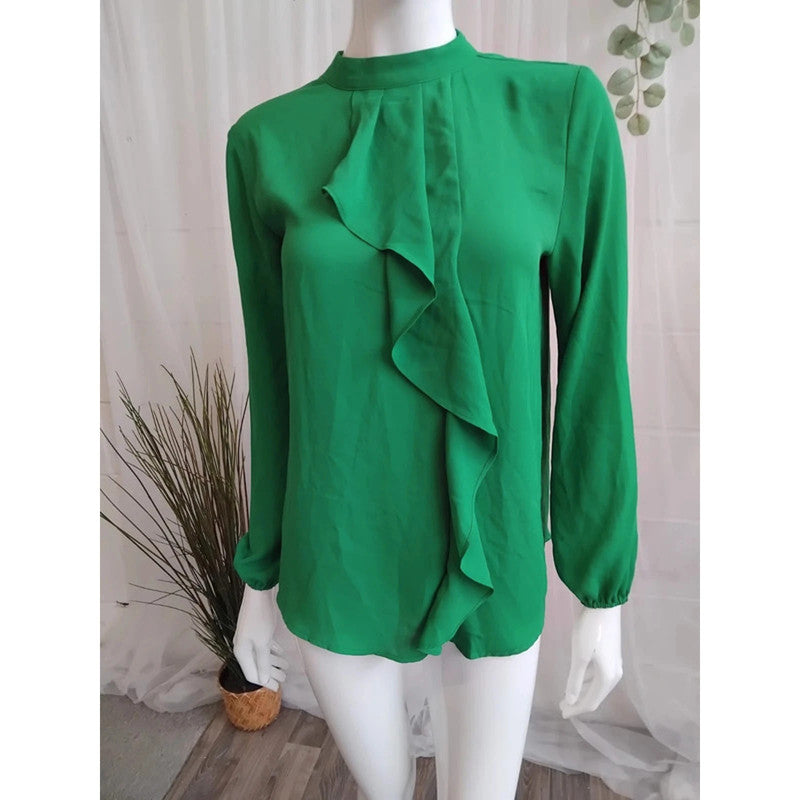 Aniston Casual Green Blouse Size 10 RRP £35 Item 6180