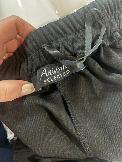Aniston Black Trousers Size 16R RRP £38 Item 6290