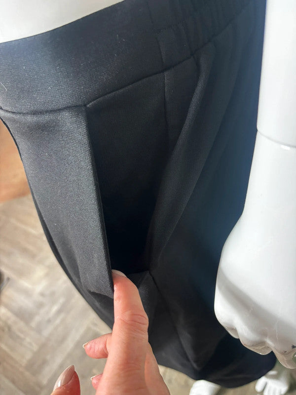Aniston Black Trousers Size 16R RRP £38 Item 6290