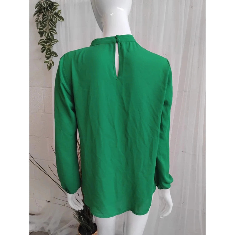 Aniston Casual Green Blouse Size 10 RRP £35 Item 6180