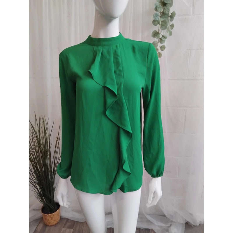 Aniston Casual Green Blouse Size 10 RRP £35 Item 6180