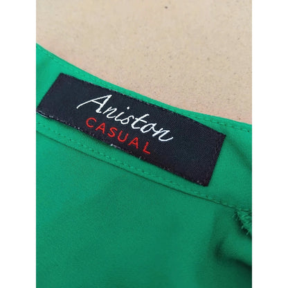 Aniston Casual Green Blouse Size 10 RRP £35 Item 6180